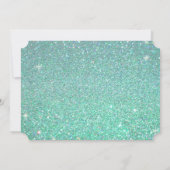 Vrijgezellenfeest Aqua Glitter Future Mrs Modern F Kaart (Achterkant)
