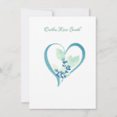 Vrijgezellenfeest, Aqua Waterverf Kaart (Achterkant)