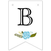 Vrijgezellenfeest Aqua, Yellow Flowers Wedding Blo Vlaggetjes (Tweede vlag)