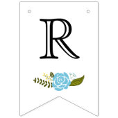 Vrijgezellenfeest Aqua, Yellow Flowers Wedding Blo Vlaggetjes (Derde vlag)