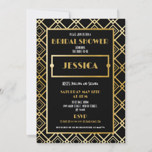 Vrijgezellenfeest Art Deco 1920's Gold Party Uitno Kaart