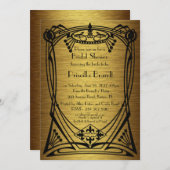 vrijgezellenfeest art deco geweldige-Gatsby Kaart (Voorkant / Achterkant)