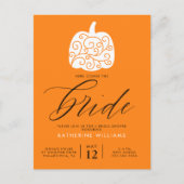 VRIJGEZELLENFEEST | Autumn Pumpkin-Briefkaart Briefkaart (Voorkant)