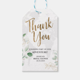 Vrijgezellenfeest, avontuur Dank u label, Cadeaulabel