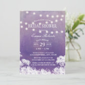 Vrijgezellenfeest Baby's Waterverf Paars Kaart (Staand voorkant)
