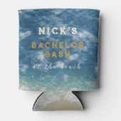 vrijgezellenfeest | Bachelor Bash aan het strand Blikjeskoeler (Voorkant)