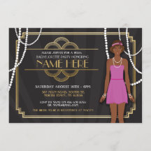 Vrijgezellenfeest Bachelorette Party 1920s Uitnodi