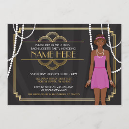 Vrijgezellenfeest Bachelorette Party 1920s Uitnodi Kaart