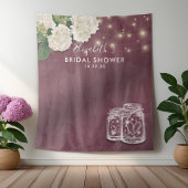 Vrijgezellenfeest Backdrop Mason Jars Hydrangea Li Wandkleed