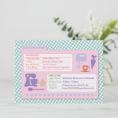 Vrijgezellenfeest Bakken Recept Kaart Bake Party U (Staand voorkant)