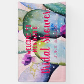 Vrijgezellenfeest banner | Bohemisch Glam Cactus F (Verticaal)