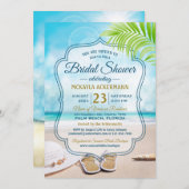 Vrijgezellenfeest Beach Bruiloft Pet Palm Leaf Sea Kaart (Voorkant / Achterkant)