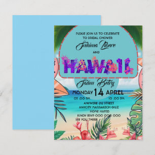 ,Vrijgezellenfeest Beach Invitation Sjabloon, ,Tro Kaart