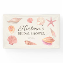 Vrijgezellenfeest Beach Party roze zeeschelpen