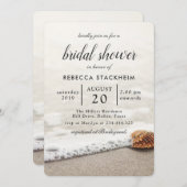 vrijgezellenfeest | Beach Sand Seashell | Modern Kaart (Voorkant / Achterkant)