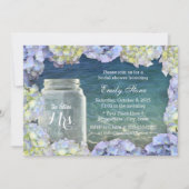 Vrijgezellenfeest Beach Wedding Mason Jar & Hydran Kaart (Voorkant)