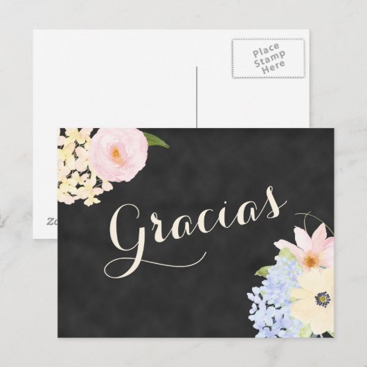 vrijgezellenfeest bedankbriefje in het Spaans Uitnodiging Briefkaart (Voorkant / Achterkant)