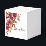 VRIJGEZELLENFEEST BEDANKDOOSJES<br><div class="desc">VRIJGEZELLENFEEST FAVORIETE DOOS MET  BORDEAUX BLOEMONTWERP.</div>