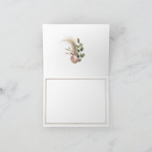 Vrijgezellenfeest bedankkaart met kleding en bloem (Binnen)