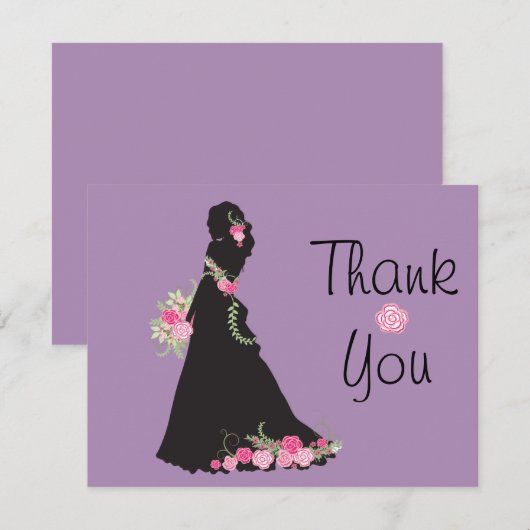 Vrijgezellenfeest bedankt Floral (Voorkant / Achterkant)