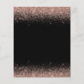 Vrijgezellenfeest Begroting Glitter Roos Gold Blus Flyer (Achterkant)