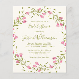 Vrijgezellenfeest begrotingsprustige roze tuinbloe