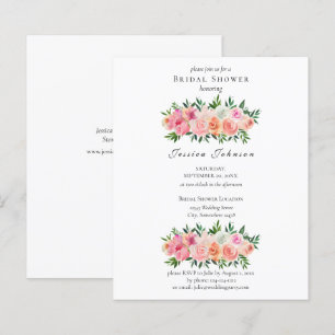 Vrijgezellenfeest Begrotingsroze en witte Floral