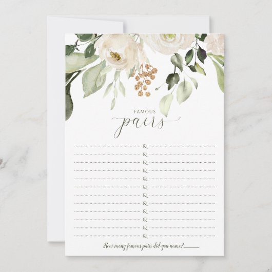 Vrijgezellenfeest beroemde paren - beroemde paren kaart (Voorkant)