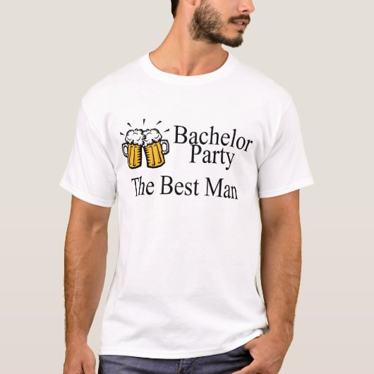 Vrijgezellenfeest Best Man Wedding T-shirt (Voorkant)