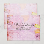 Vrijgezellenfeest bestemming bruiloft uitnodiging briefkaart (Voorkant / Achterkant)