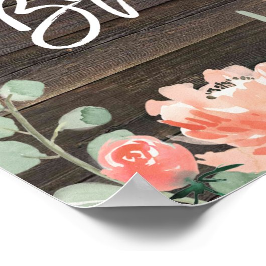 vrijgezellenfeest bijtend perzikhout - welkomsttek poster (Hoek)