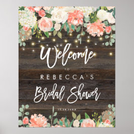 vrijgezellenfeest bijtend perzikhout - welkomsttek poster