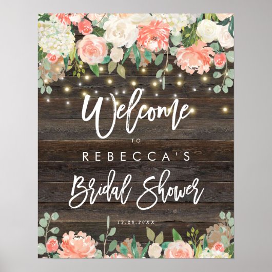 vrijgezellenfeest bijtend perzikhout - welkomsttek poster (Voorkant)