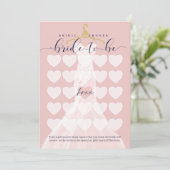 Vrijgezellenfeest Bingo Chic Weddenrensport Shower Kaart (Staand voorkant)