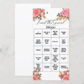 Vrijgezellenfeest Bingo Game Aankondiging (Voorkant / Achterkant)