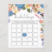 Vrijgezellenfeest Bingo Game Chic Garden Floral (Voorkant)