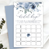 Vrijgezellenfeest Bingo Game Dusty Blue Floral