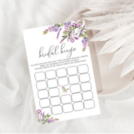 Vrijgezellenfeest Bingo Game Paarse Lavender Flora