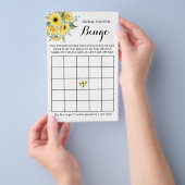 Vrijgezellenfeest Bingo Greenery Sunflower Game Ca Flyer (Hand)