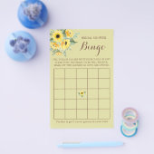 Vrijgezellenfeest Bingo Greenery Sunflower Game Ka Flyer (Enkel)