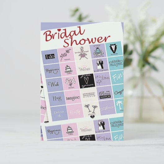 vrijgezellenfeest Bingo nodigt uit Kaart (Staand voorkant)