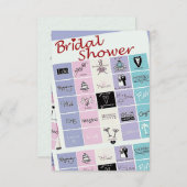 vrijgezellenfeest Bingo nodigt uit Kaart (Voorkant / Achterkant)