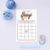 Vrijgezellenfeest Bingo Pampas Grass Game Card Flyer (Enkel)