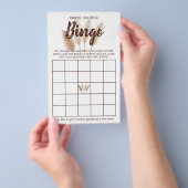 Vrijgezellenfeest Bingo Pampas Grass Game Card Flyer (Hand)