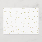 Vrijgezellenfeest Bingo | Strepen en Rozen Uitnodiging Briefkaart (Achterkant)