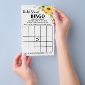 Vrijgezellenfeest Bingo Sunflower Card Flyer (Hand)