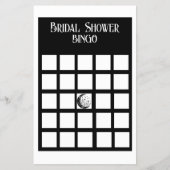 Vrijgezellenfeest Bingo Zwart-wit minimalistisch Flyer (Voorkant)