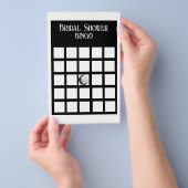 Vrijgezellenfeest Bingo Zwart-wit minimalistisch Flyer