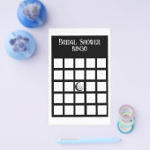 Vrijgezellenfeest Bingo Zwart-wit minimalistisch Flyer