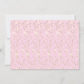 Vrijgezellenfeest Birthday Pink Gold Unicorn Party Kaart (Achterkant)